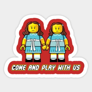 COME AND PLAY WITH US Sticker